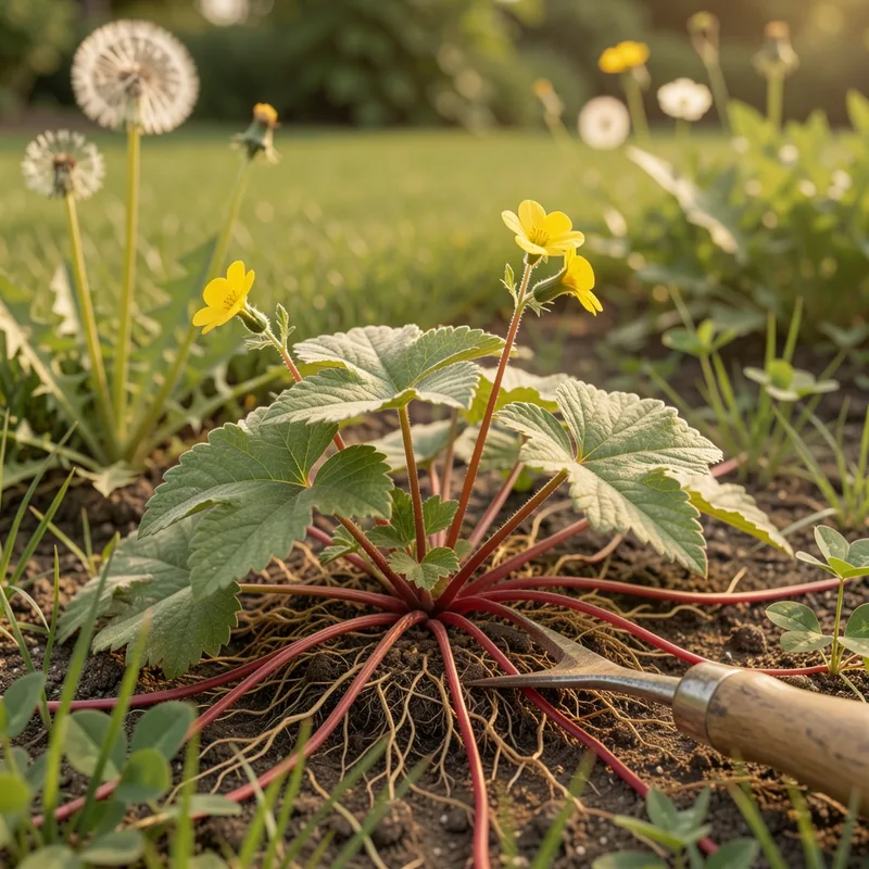 Mauvaise herbe à 5 feuilles : identification et solutions naturelles